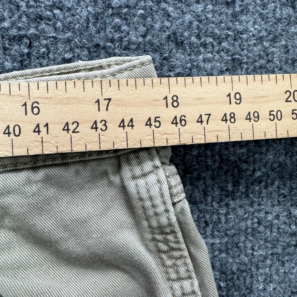 Wrangler Carpenter Pants Mens 36x34 Khaki Tan 28 Inseam Utility Workwear Denim